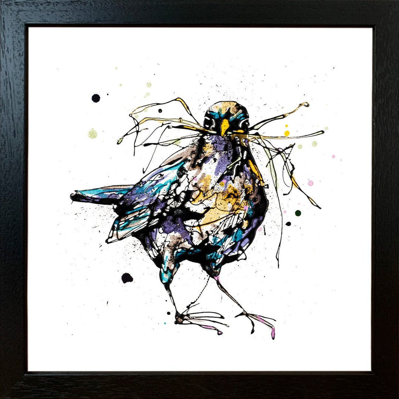 Nesting - Blackbird Print with Size and Presentation Options