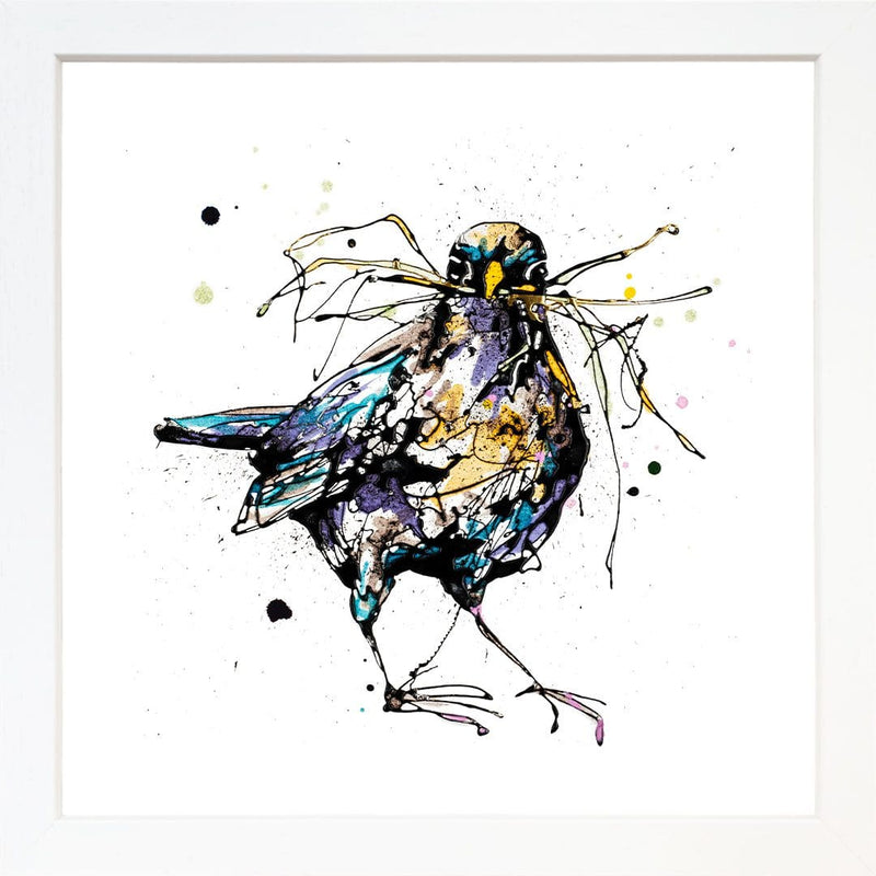 Nesting - Blackbird Print with Size and Presentation Options