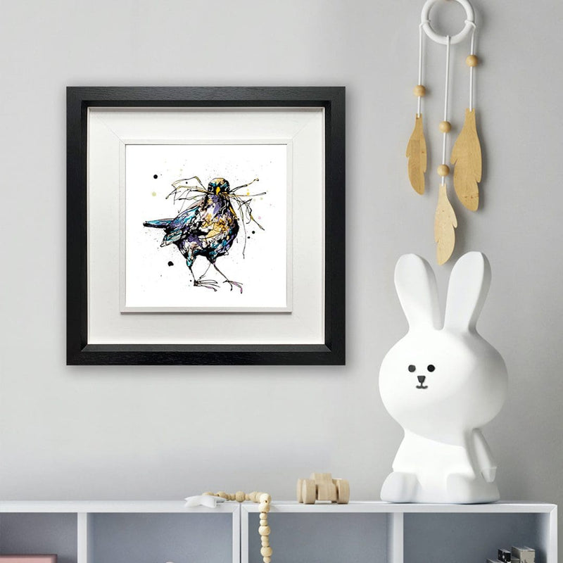 Nesting - Blackbird Print with Size and Presentation Options