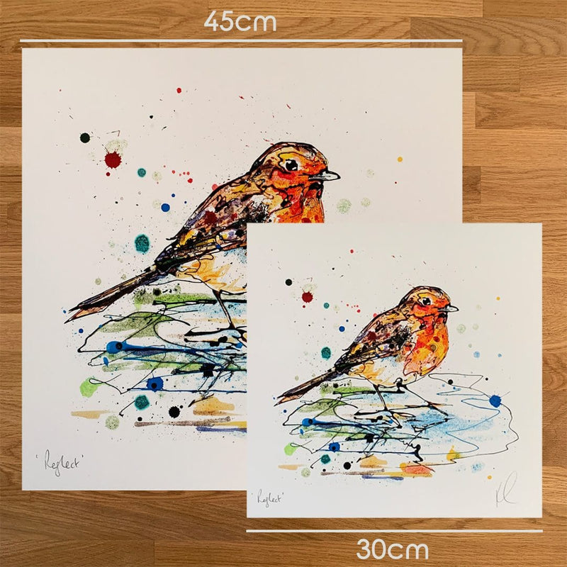 Reflect - Robin Print with Size and Presentation Options