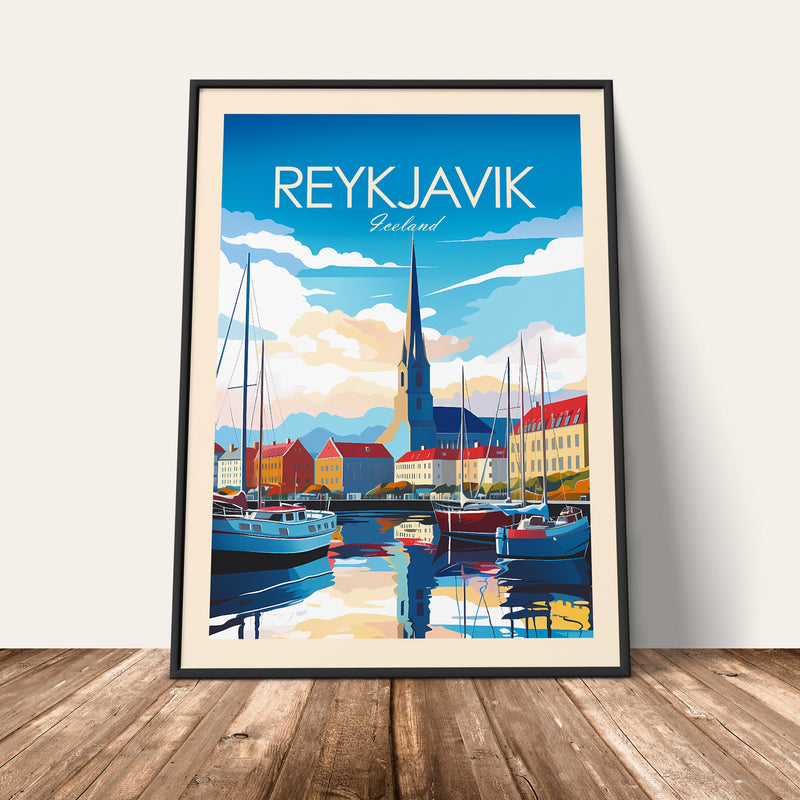 Reykjavik Traditional Style Print