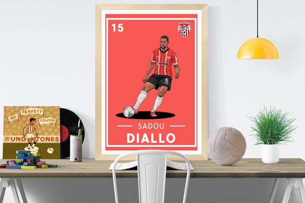 Sadou Diallo 15 Derry City FC Print