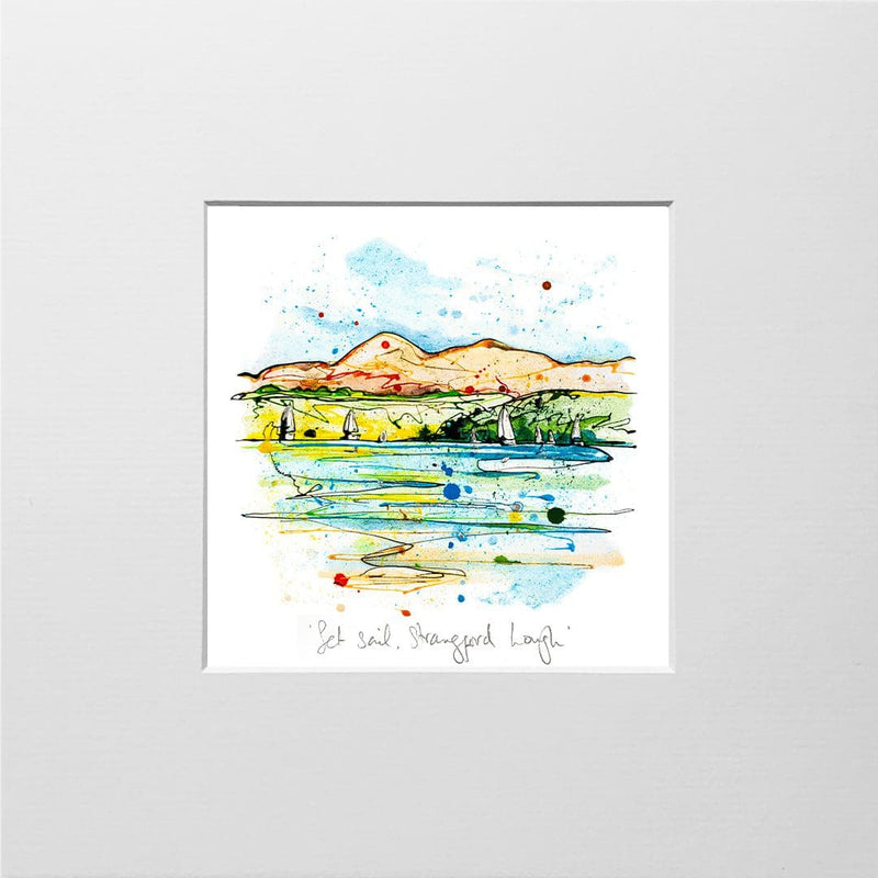 Set Sail, Strangford Lough - Northern Ireland Print with Size and Presentation Options