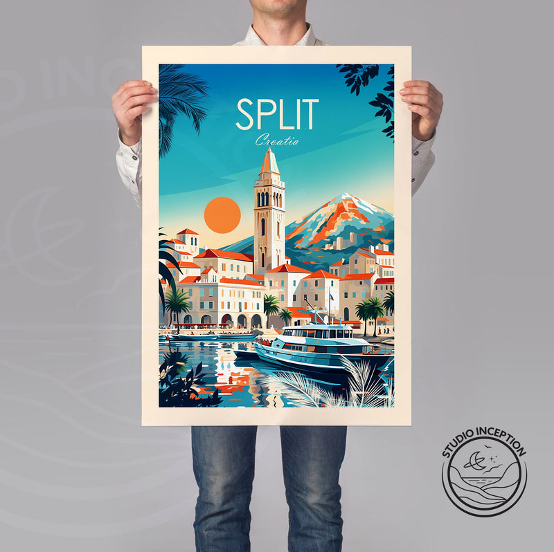 Split Traditional Style Print