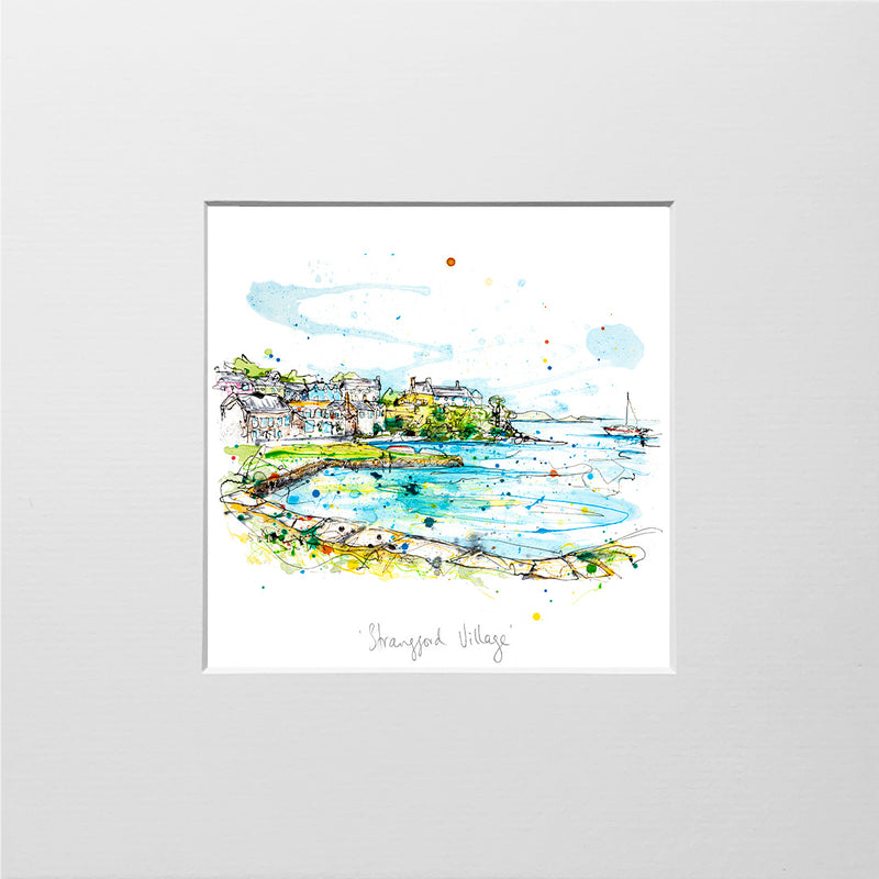 Strangford Village - County Down Northern Ireland Print with Size and Presentation Options