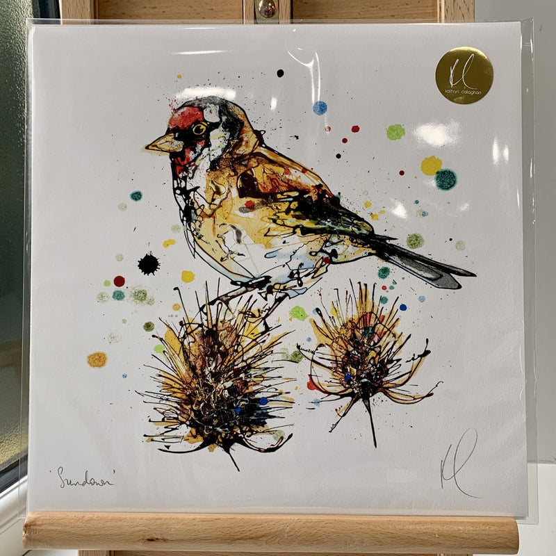 Sundown - Goldfinch Print with Size and Presentation Options