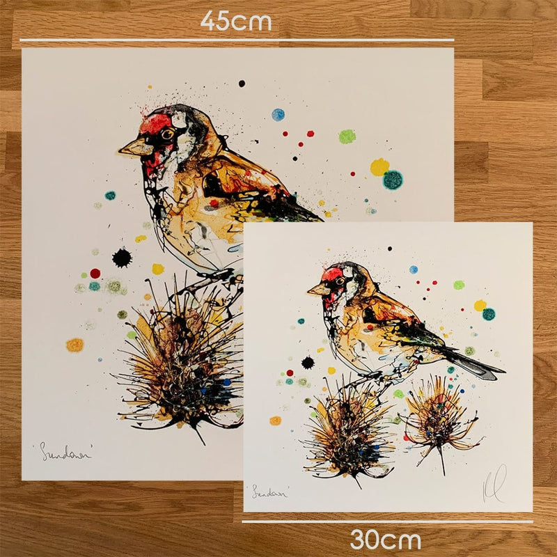 Sundown - Goldfinch Print with Size and Presentation Options