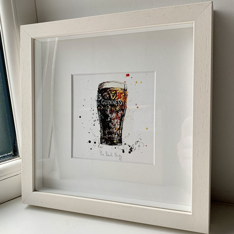 Framed Mounted Miniature Prints - Northern Ireland Landscapes and Drinks, 26x26cm