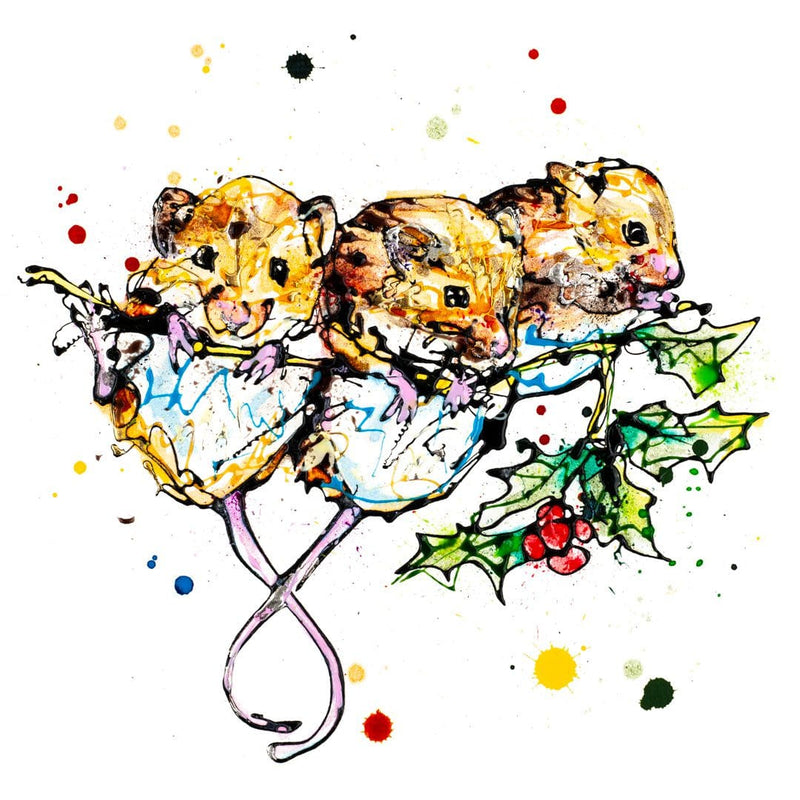 Three Amigos - Harvest Mice Print with Size and Presentation Options