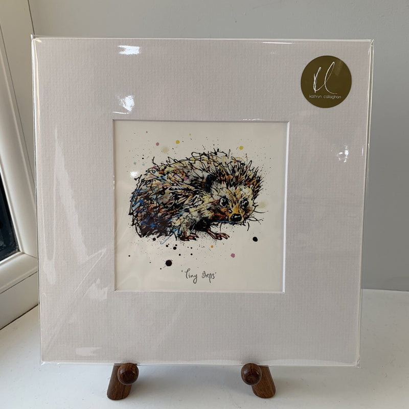 Tiny Steps - Hedgehog Print with Size and Presentation Options