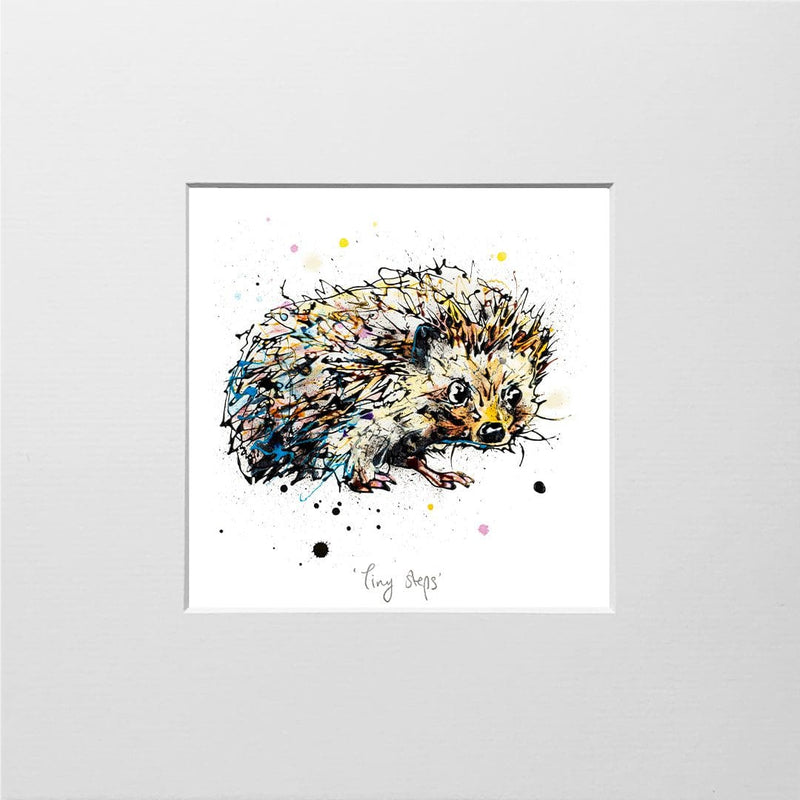 Tiny Steps - Hedgehog Print with Size and Presentation Options