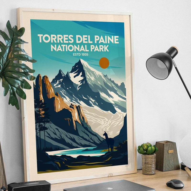 Torres del Paine Traditional Style Print