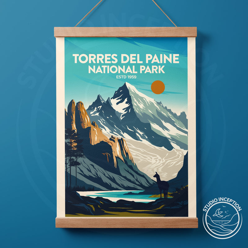 Torres del Paine Traditional Style Print