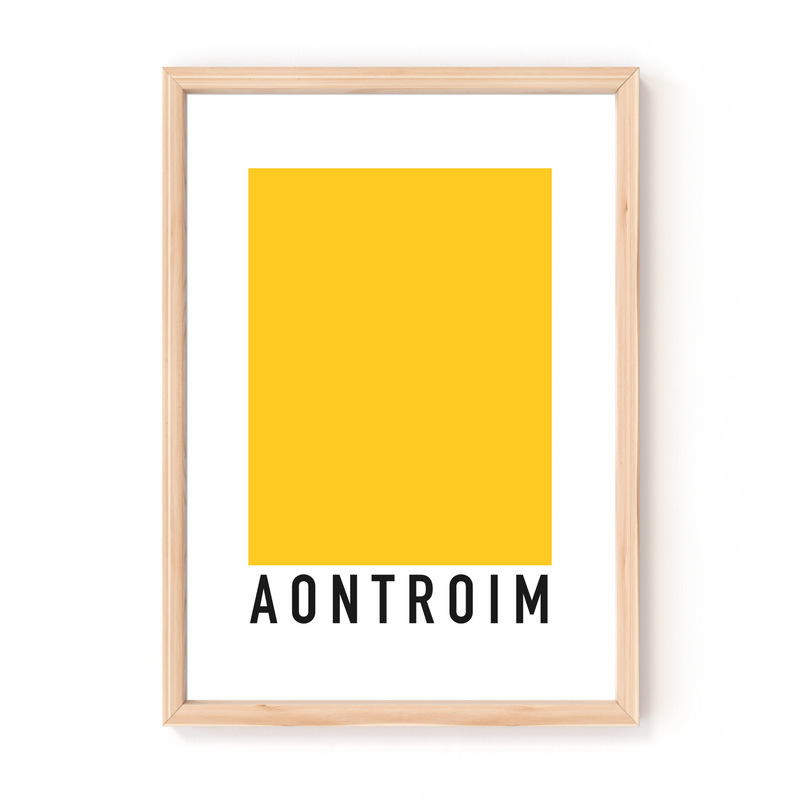 County Antrim Flag Style A4 Print - Connect the Dots