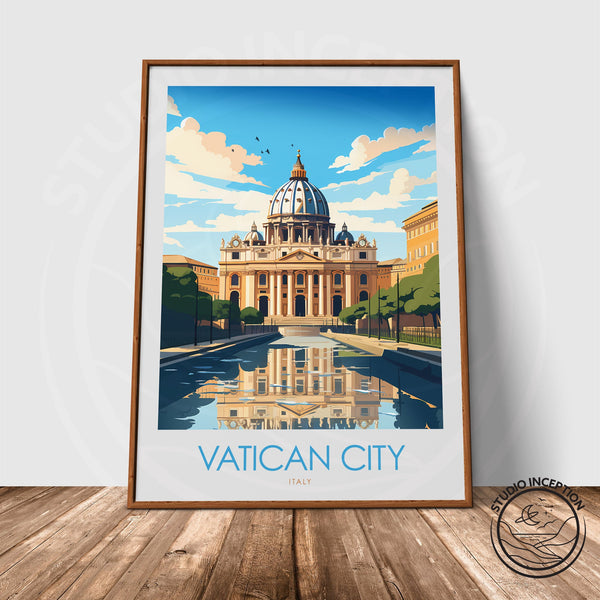 Vatican City Minimalist Print