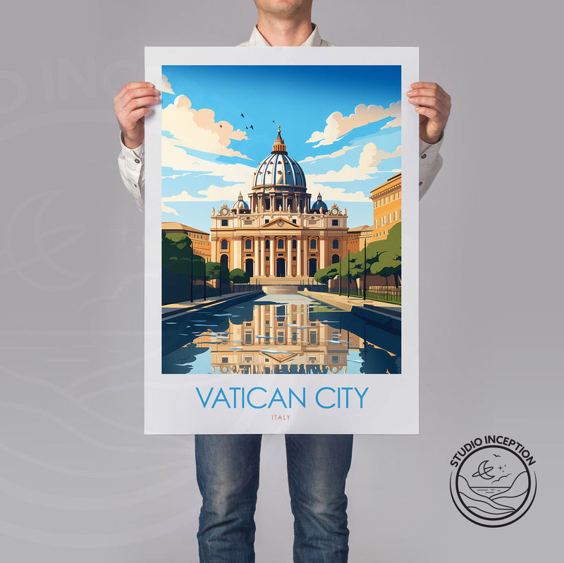 Vatican City Minimalist Print