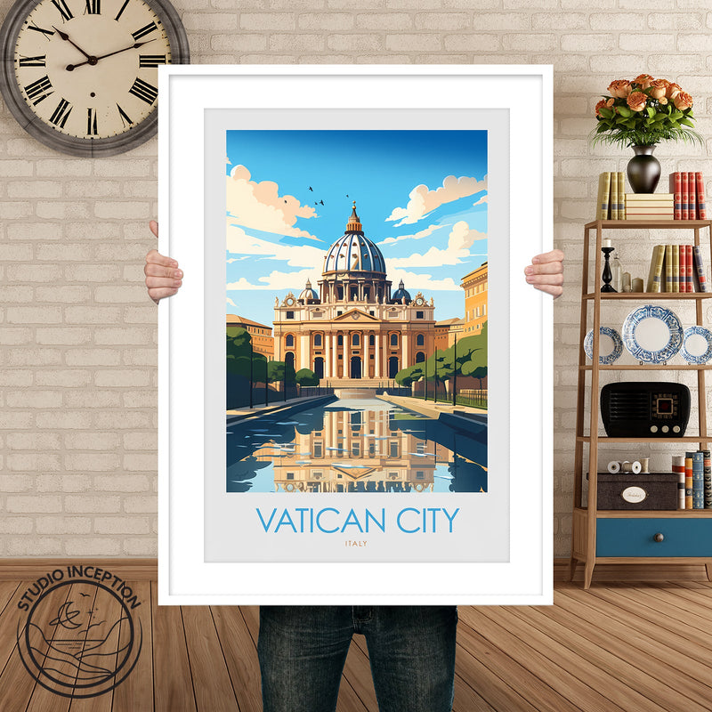 Vatican City Minimalist Print