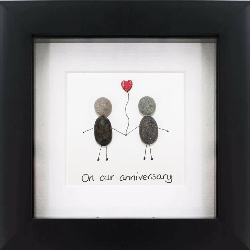 Anniversary Irish Pebble Art Frame