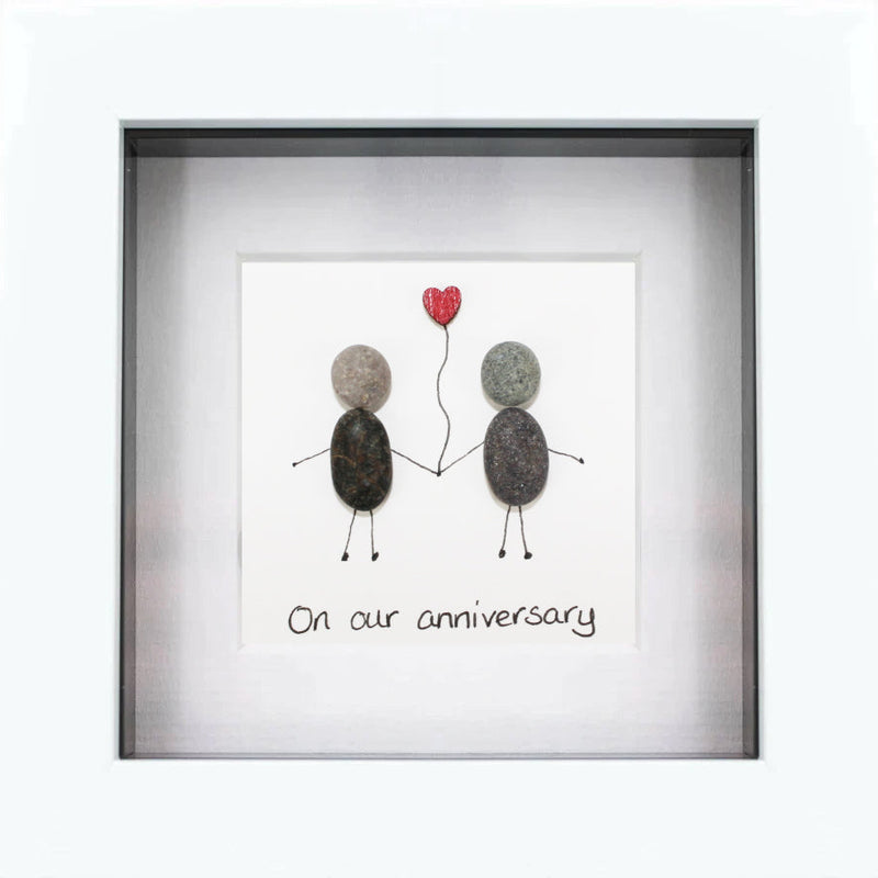 Anniversary Pebble Art Frame