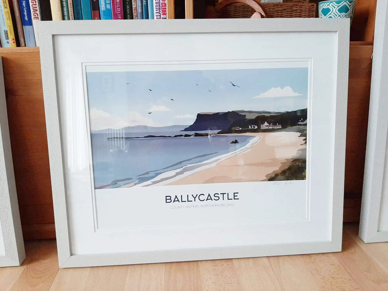 Ballycastle, travel print, Fairhead Beach, Northern Ireland, Christmas gift