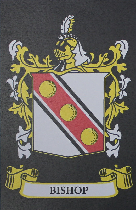 Bishop - Irish Surname Coat of Arms Heraldry