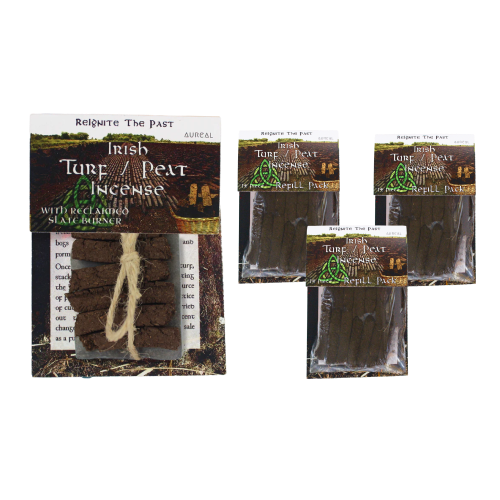 Irish Turf Incense Slate Burner & 3 Pack Refill