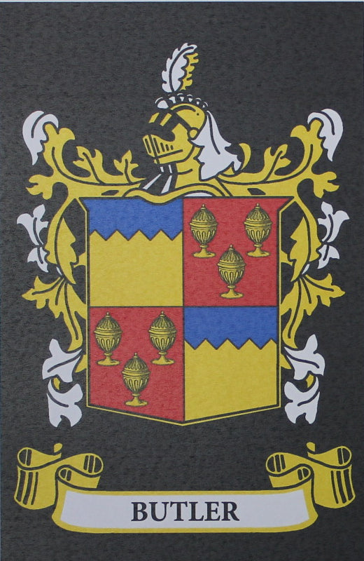 Butler - Irish American Surname Heraldry