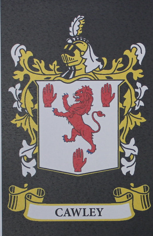 Cawley - Irish American Surname Coat of Arms Family Crest Heraldry