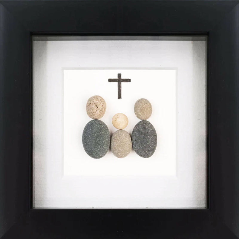 Christening Celebration Irish Pebble Art Frame