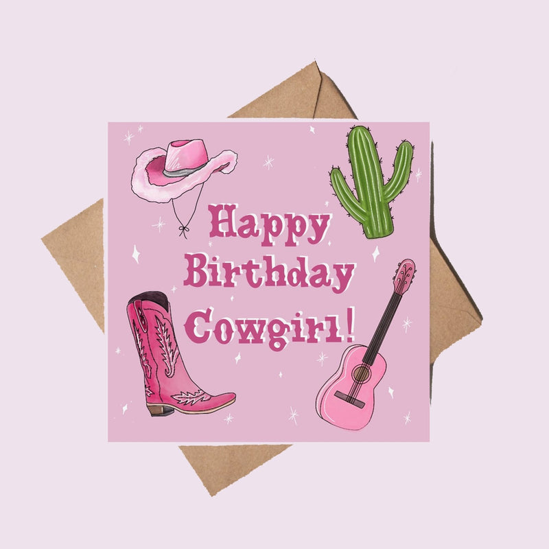 Cowgirl Birthday Card