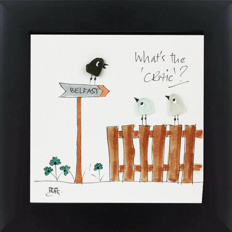 What's the Craic? - Sea Glass Art Frame