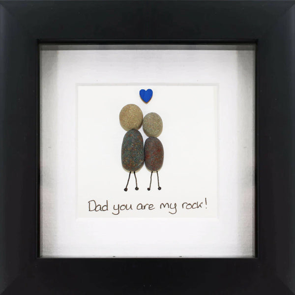 Dad You're My Rock' Pebble Art Frame