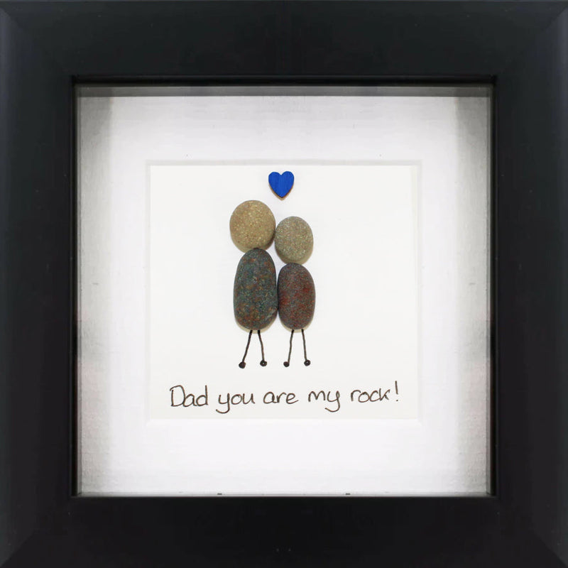 Dad You're My Rock' Pebble Art Frame