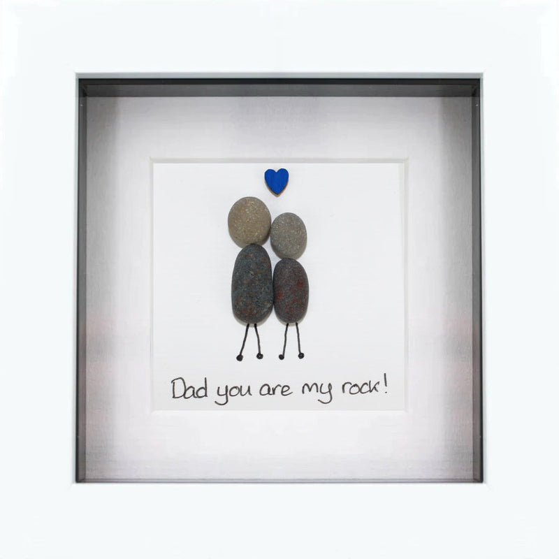 Dad You're My Rock' Irish Pebble Art Frame