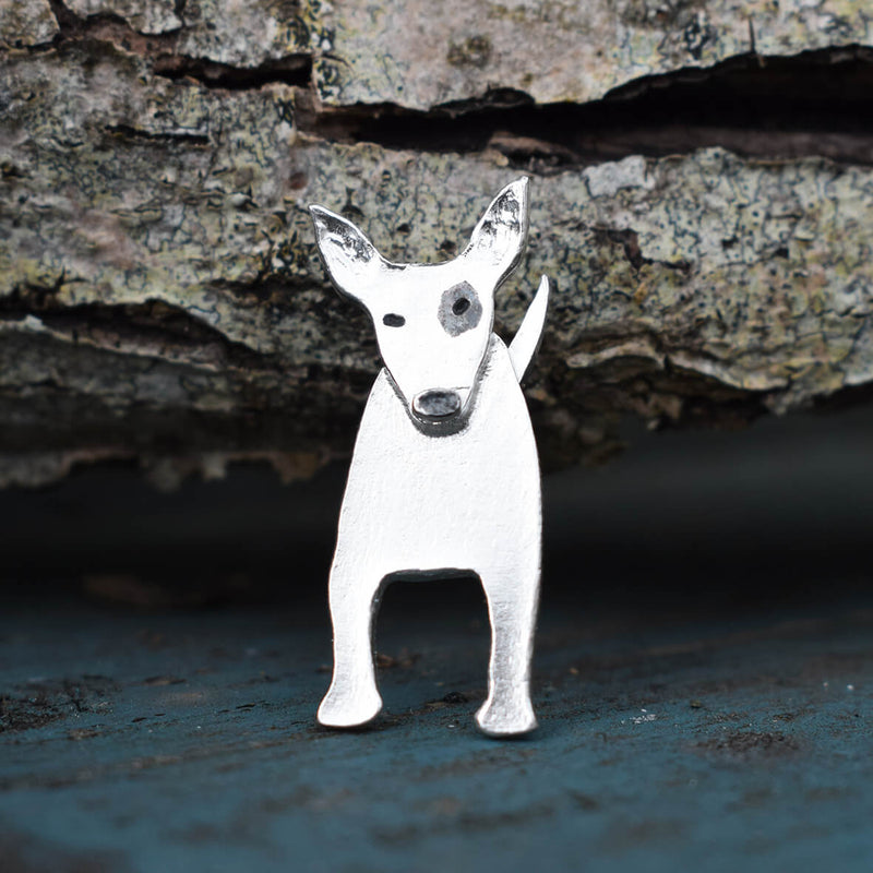 bull terrier brooch, bull terrier pin, bull terrier gift for woman, gift from bull terrier, bull terrier gift for wife, present for bull terrier lover