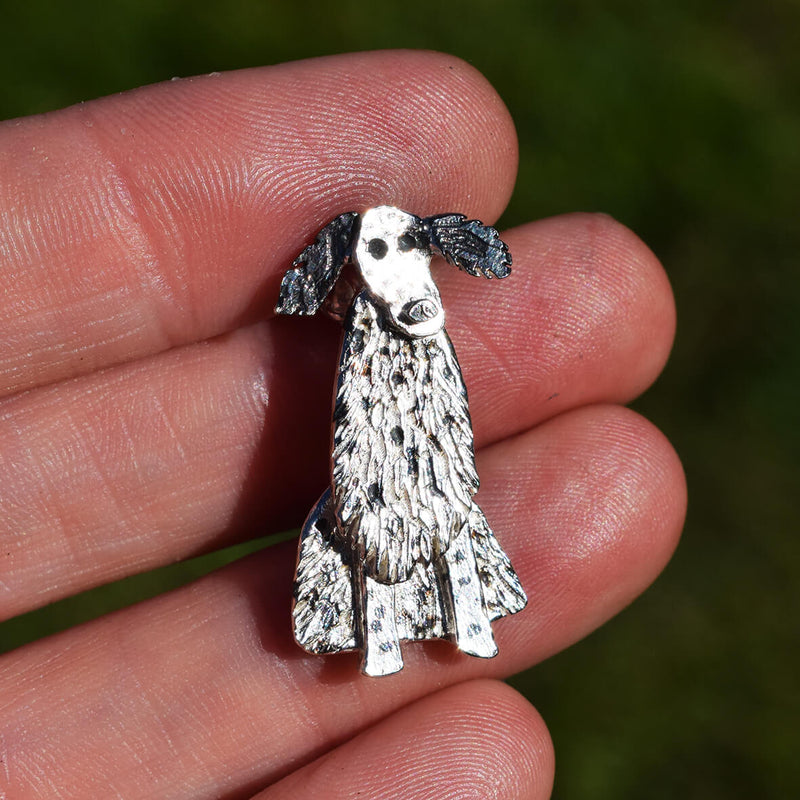 english setter cufflinks, dig cufflinks, silver dog cufflinks, english setter gift for man, unusual english setter gifts, english setter present, english setter gift for him, english setter gift for husband