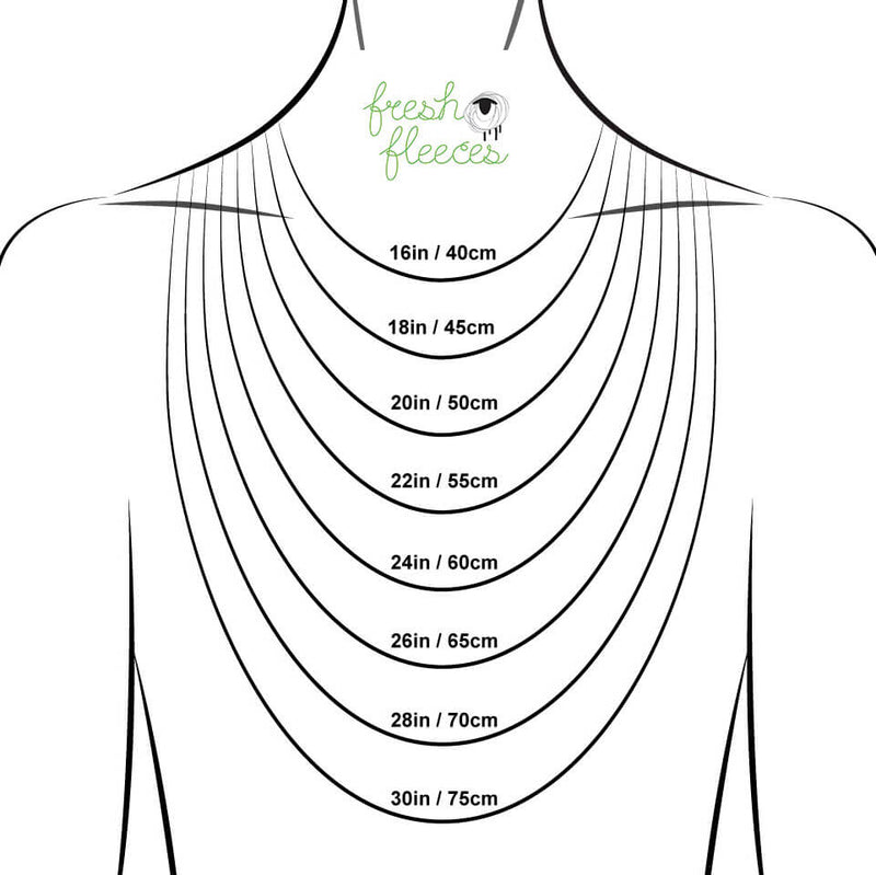 fresh fleeces necklace lengths