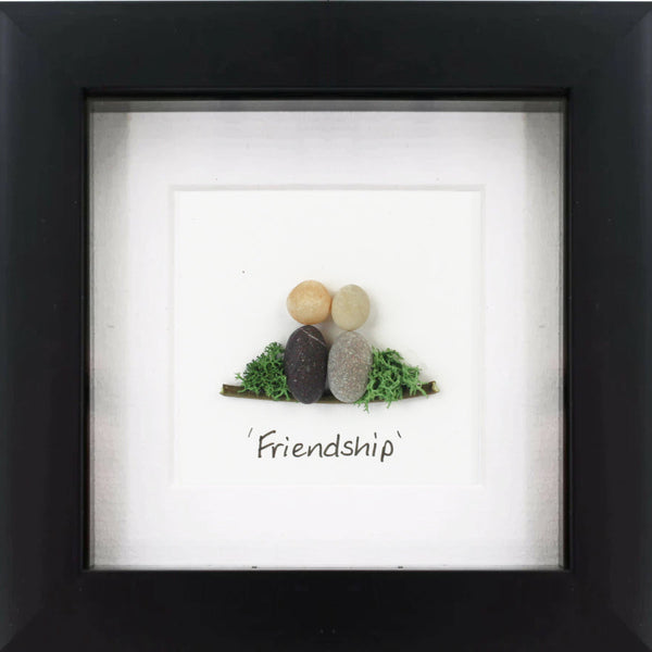 Friendship Irish Pebble Art Frame