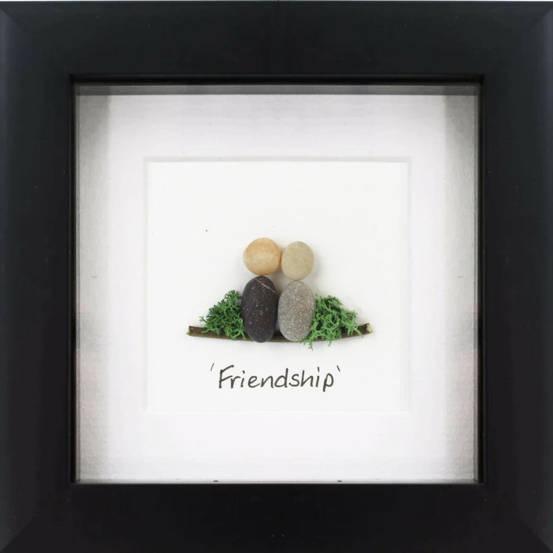 Friendship Irish Pebble Art Frame