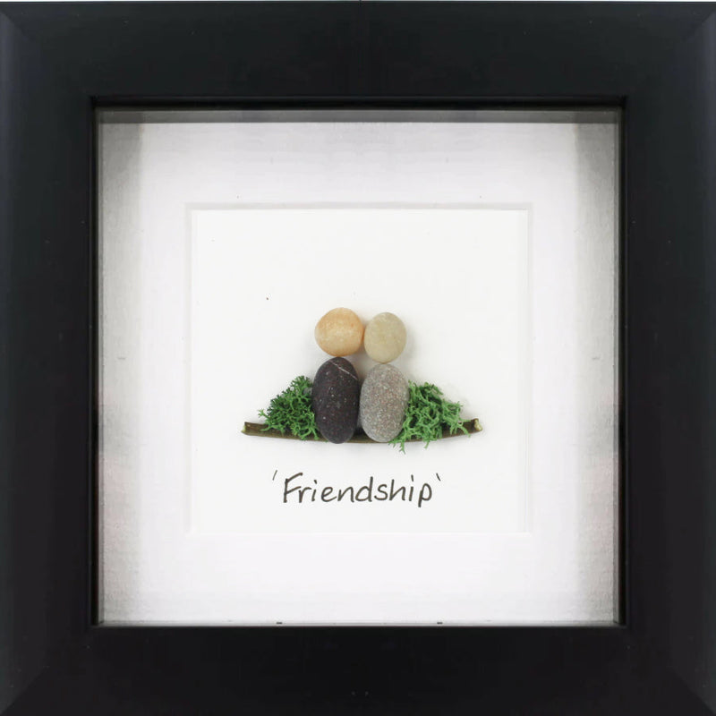 Friendship Pebble Art Frame