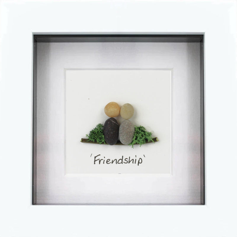 Friendship Irish Pebble Art Frame