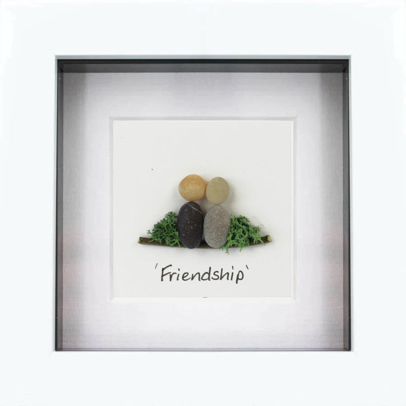 Friendship Pebble Art Frame