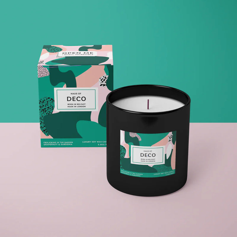 Frolicking in the Garden - Grapefruit & Gardenia Soy Wax Candle