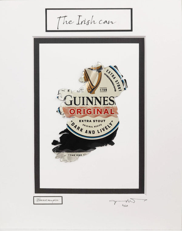 Guinness Original Can Map of Ireland USA - Beer Can Pix