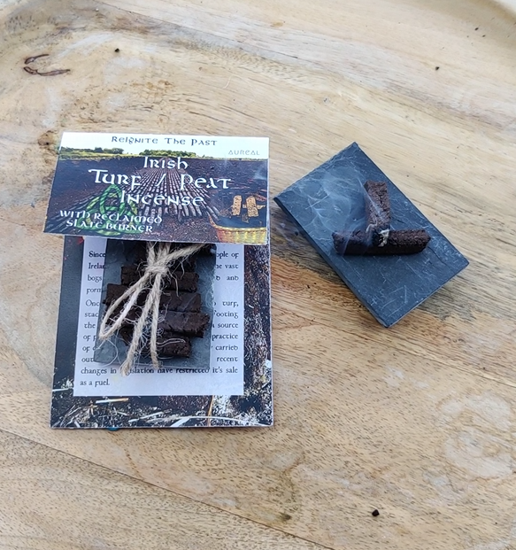 Irish Turf Incense Burner & 14 Pack Refill