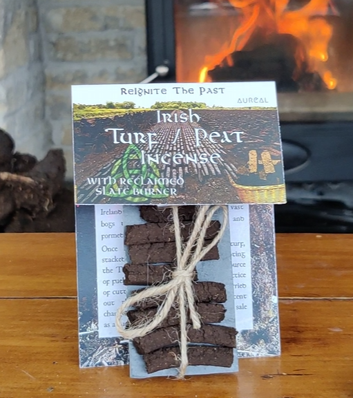 Irish Turf Incense Burner & 14 Pack Refill