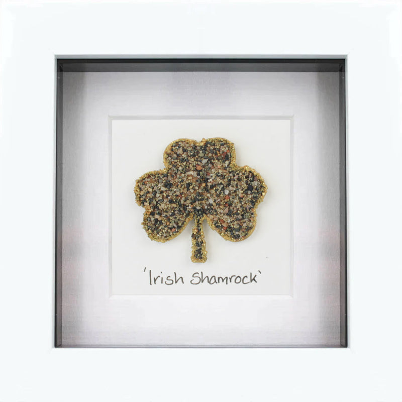 Irish Shamrock Irish Pebble Art Frame
