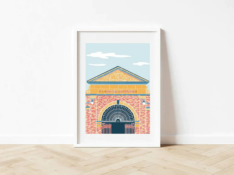 St George's Market Mounted A5 Print - Deborah Hill