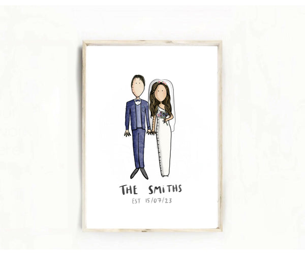 Personalised Couple illustration