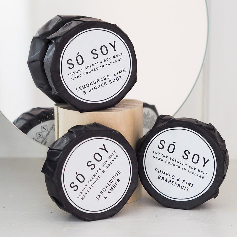 Lemongrass Lime and Ginger Root  Wax Melt by So Soy Hand Poured in Ballymoney